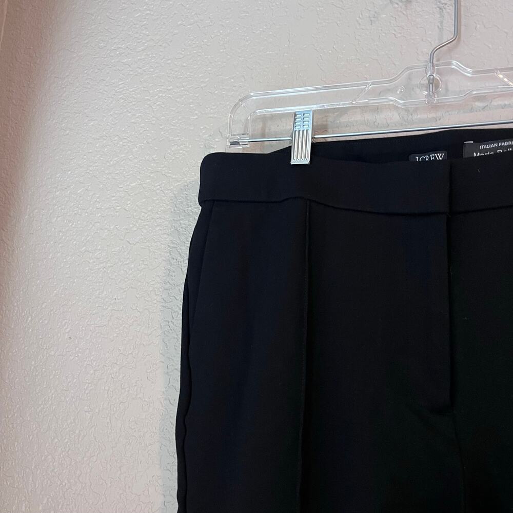 J. Crew Structured Front  Pleat Trouser Dress Pant 16 Tall Black Women’s Plus - Picture 4 of 7